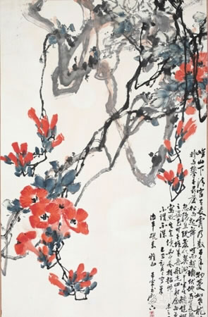 于希宁 《凌霄花》96cm x 58cm