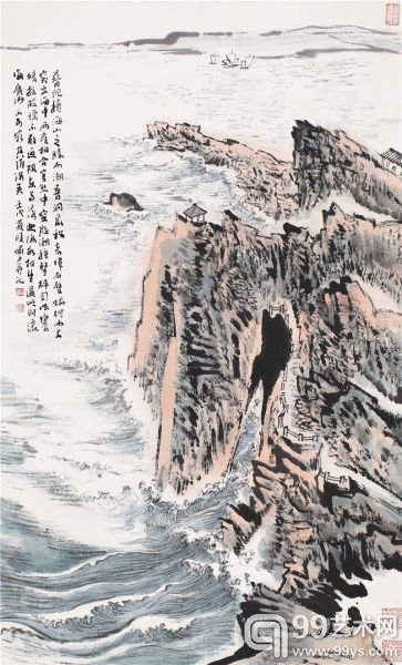 陆俨少 普陀山