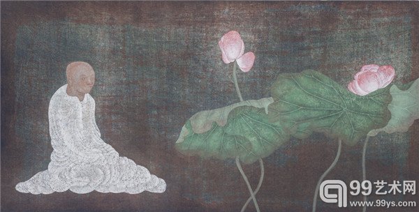 金塘 131x66cm 纸本水墨 2014