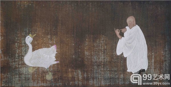 如是我闻 130x66cm 纸本水墨 2014