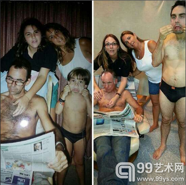 除了白发，爸爸的外表竟然没什么变化！