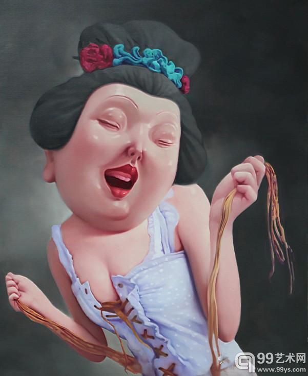 仕女系列-1 160 x 120cm 刘君 布面油彩 2011