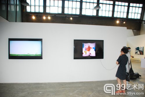 “新视界—多媒介艺术融合集群展”开幕现场