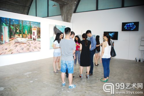“新视界—多媒介艺术融合集群展”开幕现场