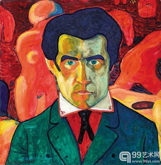 《自画像》,1908-1910年作