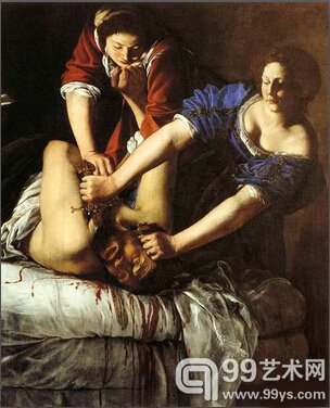 津迪勒奇（Artemisia Gentileschi）《犹滴刺杀荷罗孚尼》