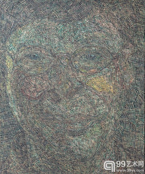 《格式化—盖茨》宋昱霖180x150cm布面丙烯2013