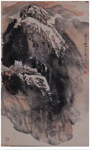 黄格胜 《云浮秋山》  起拍价：40000元  73×45cm