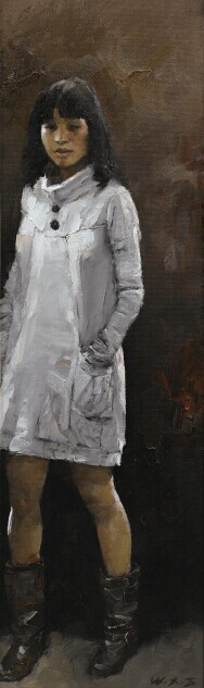 汪晓曙 《90 后之二》 100cm×30cm 2010 