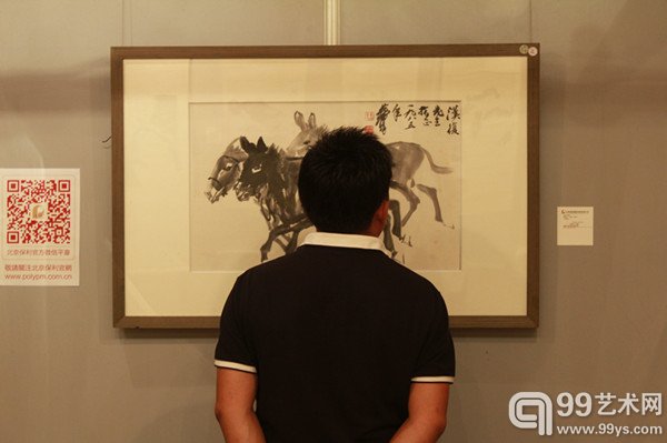 北京保利第27期书画精品拍卖会预展现场