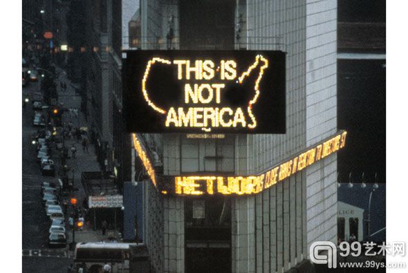 阿法瓦多·加尔(Alfredo Jaar)1987年标志性艺术品重返时代广场