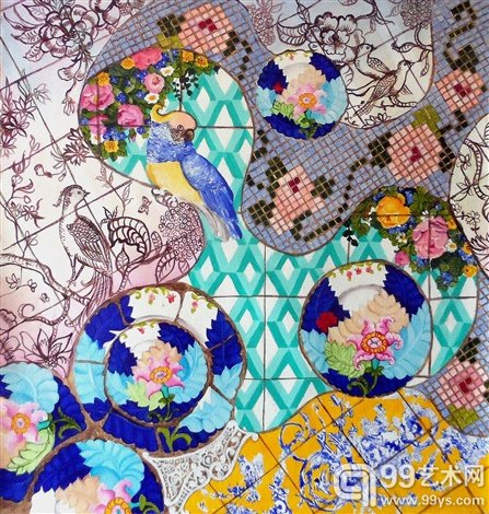 1.巴黎， 艾格拉斯•蒙普莱西尔画廊（Galerie Agnes Monplaisir）“巴洛克波普”展 , 持续到9月6日. 图为尤里•萨尔门托作品 “Untitled” (2013) 