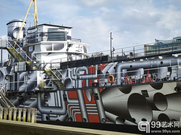 Tobias Rehberger作品《 Dazzle Ship》 (2014)