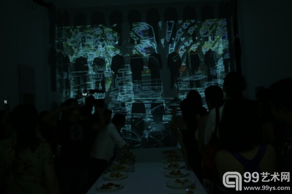 展览现场 乐队正在演出