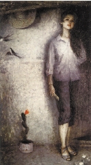 王亥 春 200×100cm 布上油画 1979年 中国美术馆藏