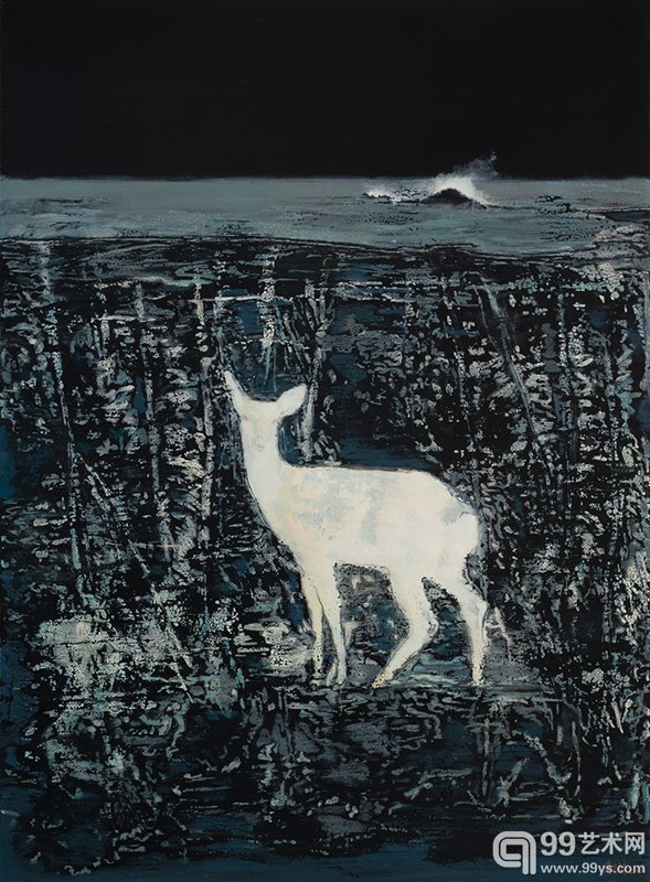 黄志琼作品 《白烟之二》2013油彩丙烯150x110cm 