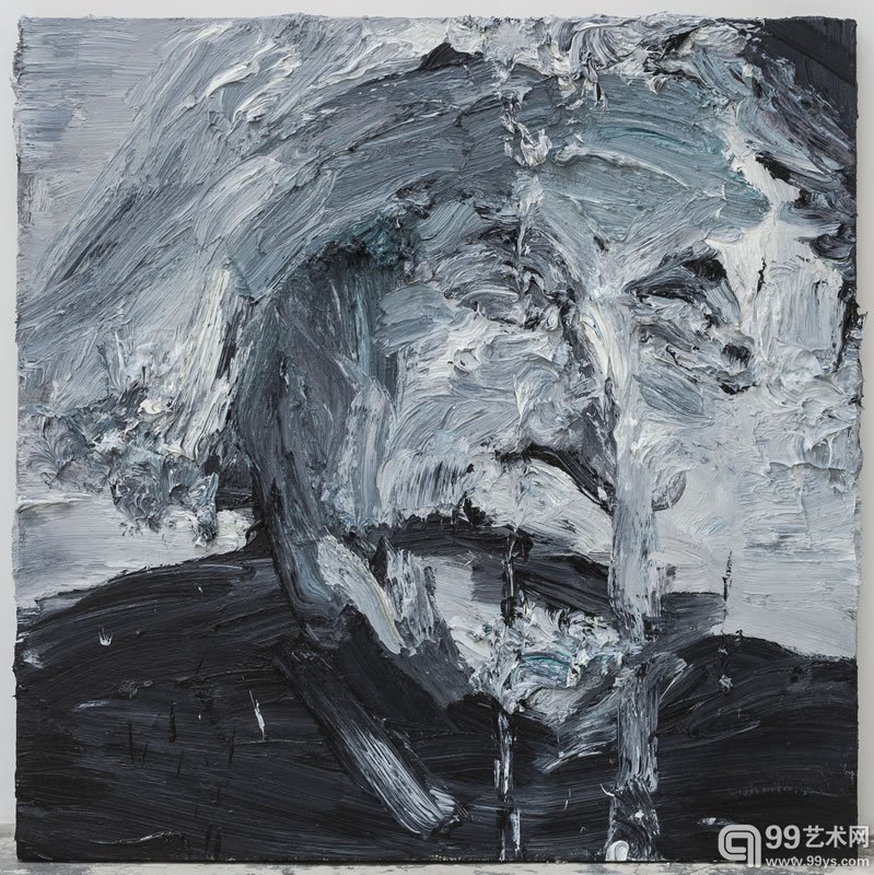 文倵 《爱因斯坦》 122 x122cm 布面油画 2014