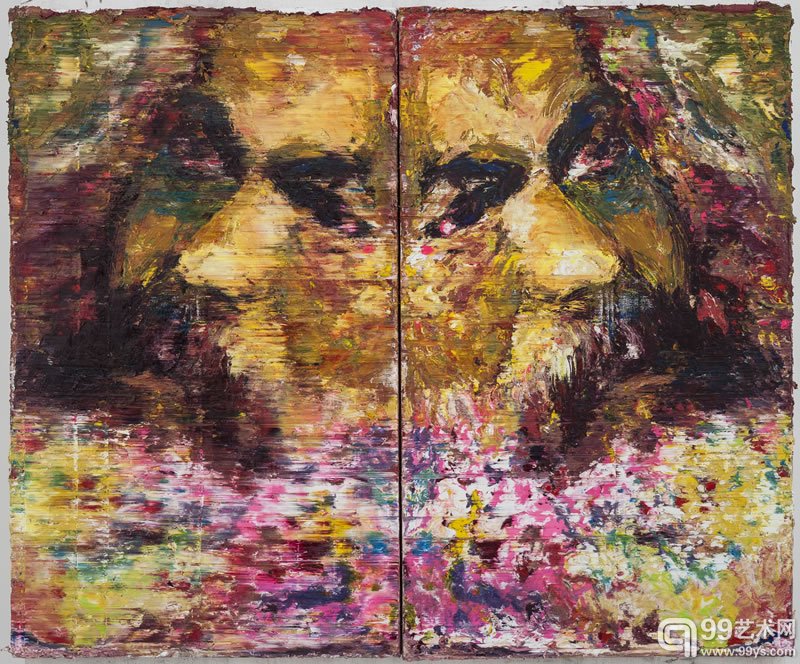 文倵 《马克思》100 x120cm 布面油画 2014