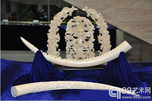 文强受贿物品，价值8万元的象牙工艺品