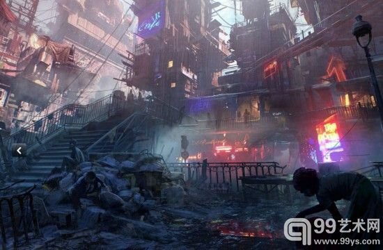 法艺术家绘2084年都市图挑战人类愿景 似末日大片