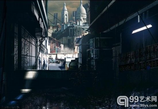 法艺术家绘2084年都市图挑战人类愿景 似末日大片