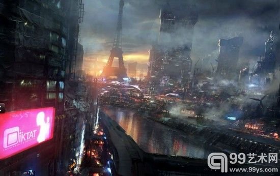 法艺术家绘2084年都市图挑战人类愿景 似末日大片