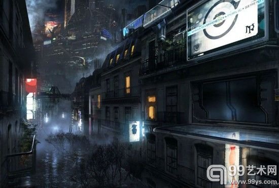 法艺术家绘2084年都市图挑战人类愿景 似末日大片