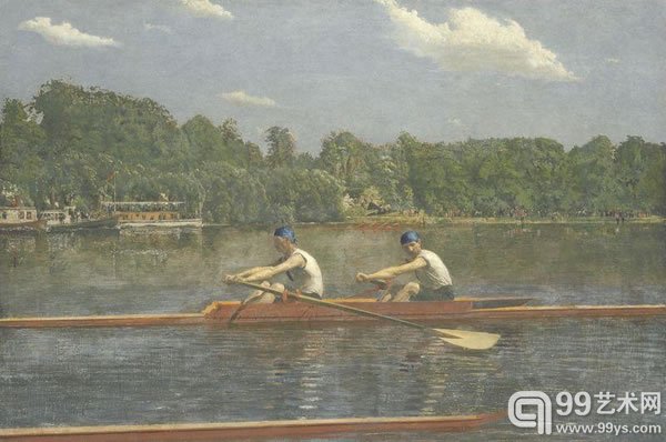 托马斯·伊肯斯(Thomas Eakins)作品《he Biglin Brothers Racing》(1872)