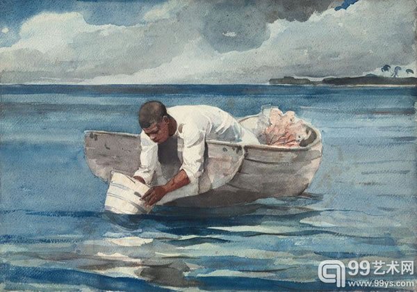 温斯洛·霍默(Winslow Homer)作品《The Water Fan》(1898-99)