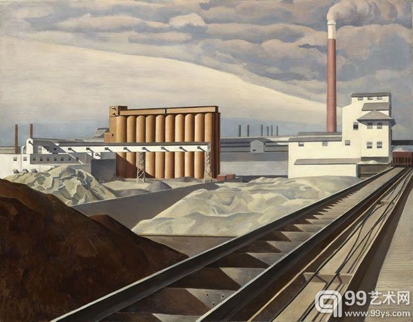 查尔斯·希勒(Charles Sheeler)作品《Classic Landscape》(1931)