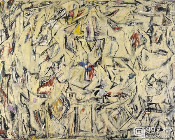 威廉·德·库宁(Willem de Kooning)作品《Excavation》(1950)