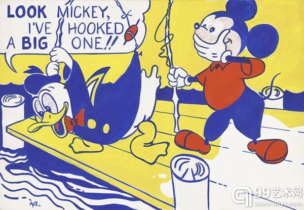 罗伊·利希滕斯坦(Roy Lichtenstein)作品《Look Mickey》(1961)