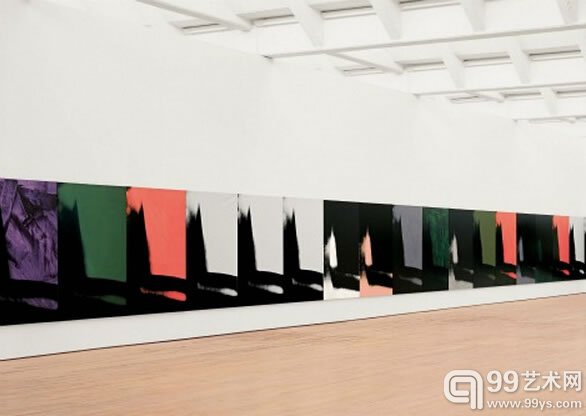 曾现身展厅的沃霍尔《影子》系列作品（局部）