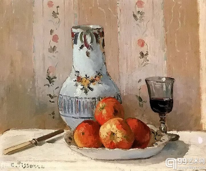 毕沙罗 《苹果与水罐》 1872年