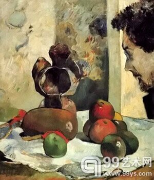 高更 《静物与拉瓦尔》1886年