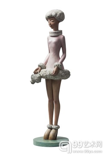 羊羊姐姐和羊羊 Lamb sister and lamb 铜 Bronze 76x23x17cm 2014