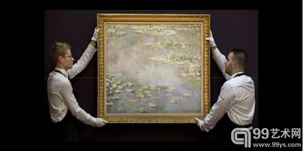 No 1 : 莫奈画作《睡莲》（1906）成交价约3172万英镑