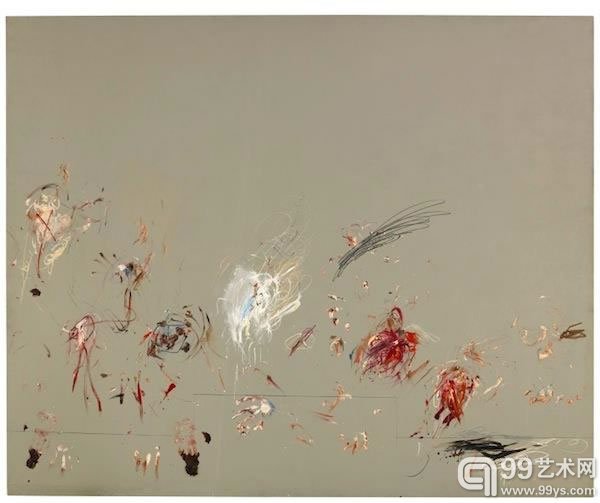 No 7：赛扬·托姆布雷作品《无题》（1964）成交价约1220万英镑