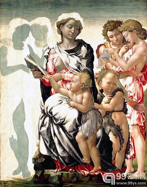 国家美术馆馆藏画作(未展出),⽶开朗琪罗《曼彻斯特圣母》,1497