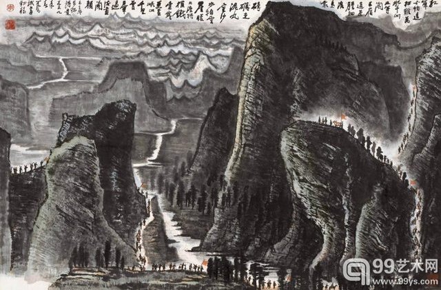 李可染 《长征》​