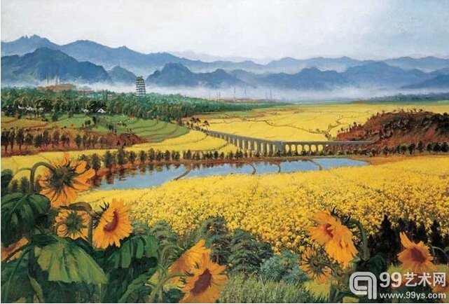 吴作人 《战地黄花分外香》​