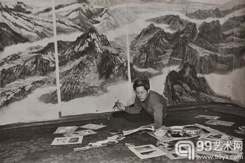 1986年，赵准旺第一次走长征路绘制30米长卷