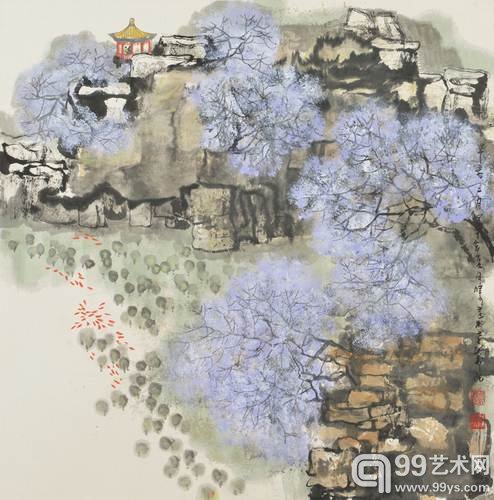 早春二月  69cm×69cm  2014年作