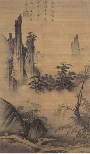 踏歌图 马远 卷 绢本 设色 192.5 cm×111 cm 故宫博物院藏