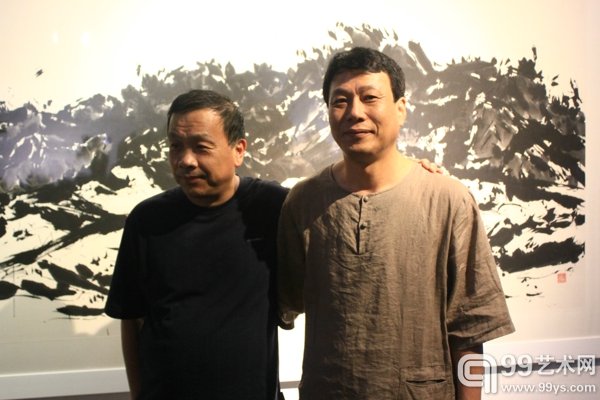 金正铉（右）天津美术学院教授赵德昌