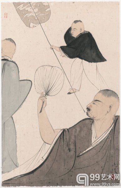 马骏 《本味系列之一》，75x49cm，纸本设色，2014