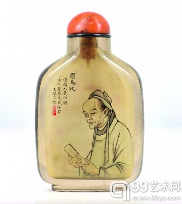 王习三内画司马迁图鼻烟壶