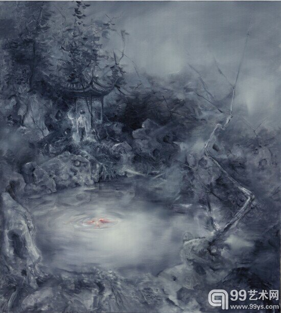 张郁葱继续穿行系列 2012-02 180X200cm亚麻布油画