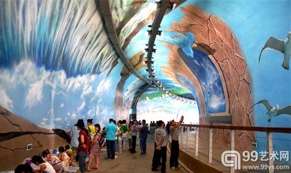 2014青岛世界园艺博览会3D隧道画