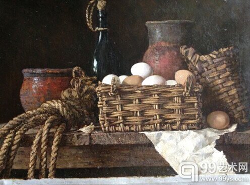 安东.奥夫夏尼科夫 静物 布面 80 × 60cm 2014